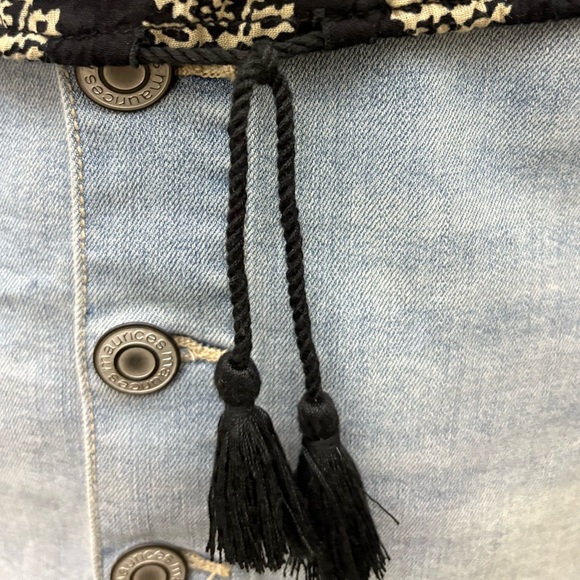 Denim & Supply Ralph Lauren Paisley Print Oversized Tassel Boho Blouse - Picture 8 of 11